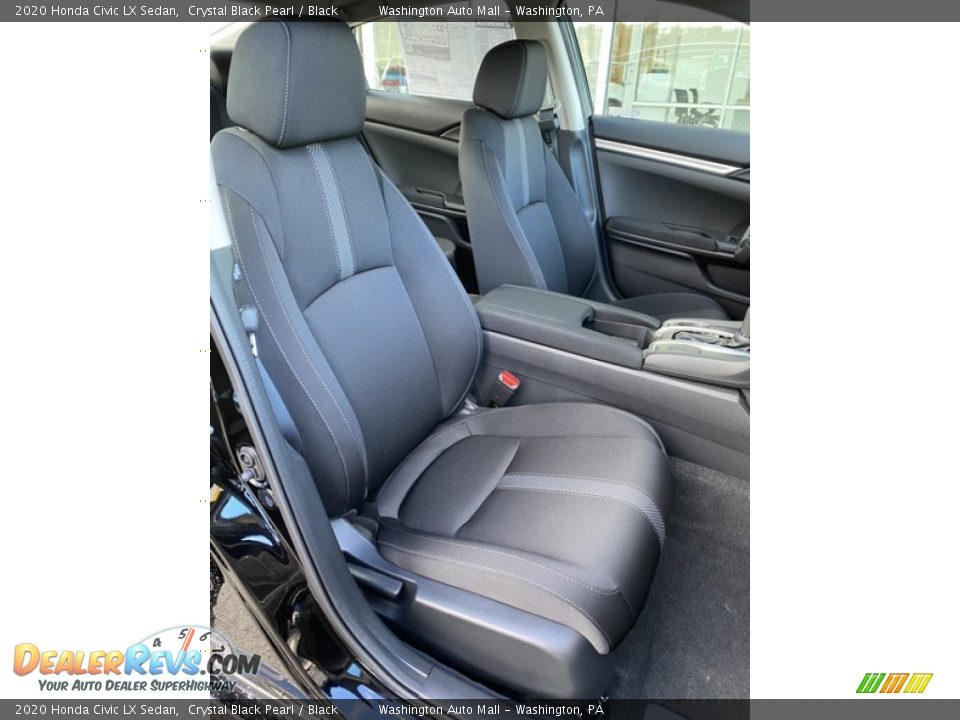 2020 Honda Civic LX Sedan Crystal Black Pearl / Black Photo #23