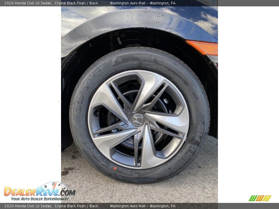 2020 Honda Civic LX Sedan Crystal Black Pearl / Black Photo #25