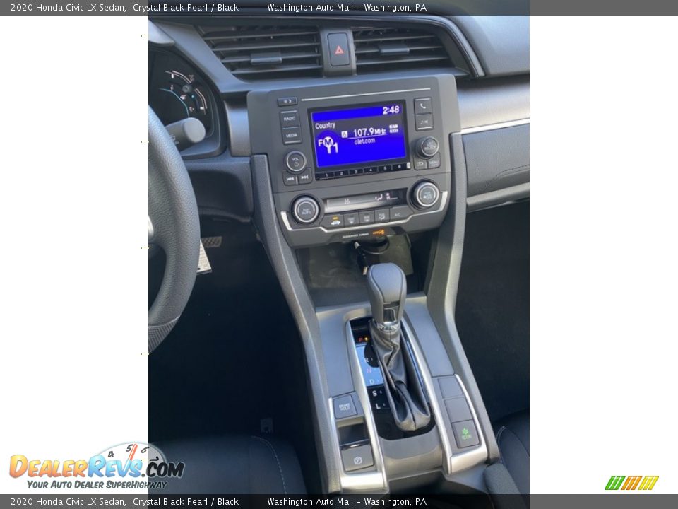 2020 Honda Civic LX Sedan Crystal Black Pearl / Black Photo #27