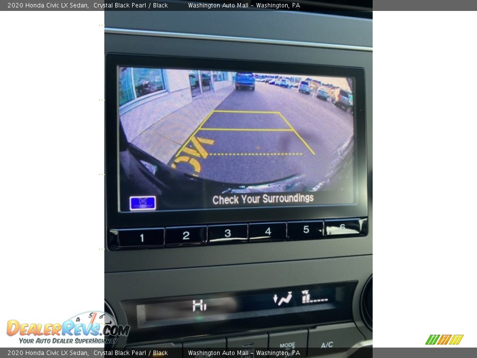 2020 Honda Civic LX Sedan Crystal Black Pearl / Black Photo #28