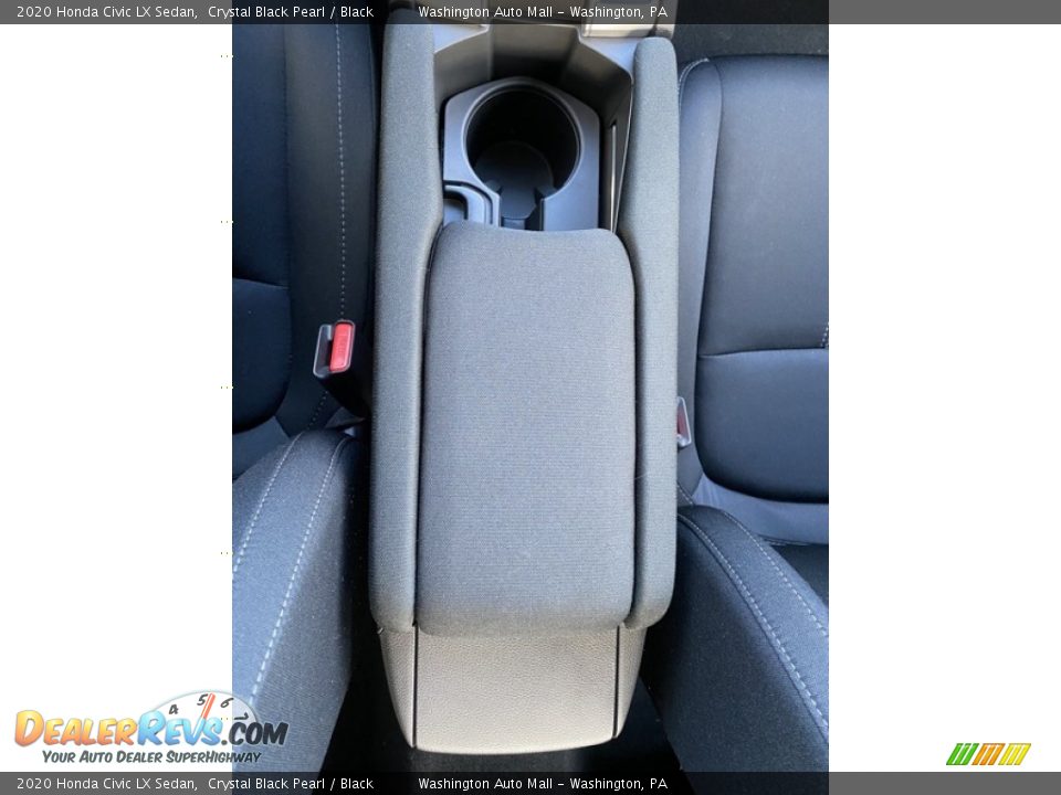 2020 Honda Civic LX Sedan Crystal Black Pearl / Black Photo #30