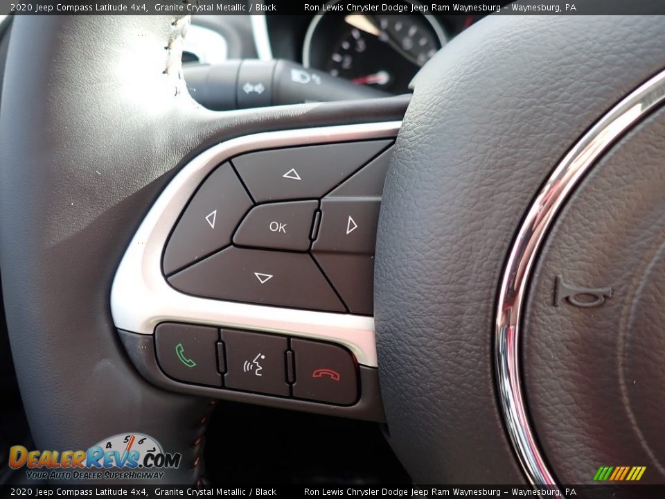 2020 Jeep Compass Latitude 4x4 Granite Crystal Metallic / Black Photo #18