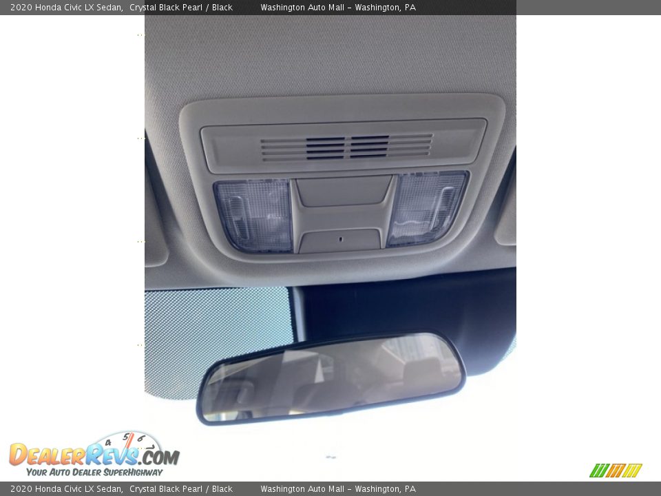 2020 Honda Civic LX Sedan Crystal Black Pearl / Black Photo #32