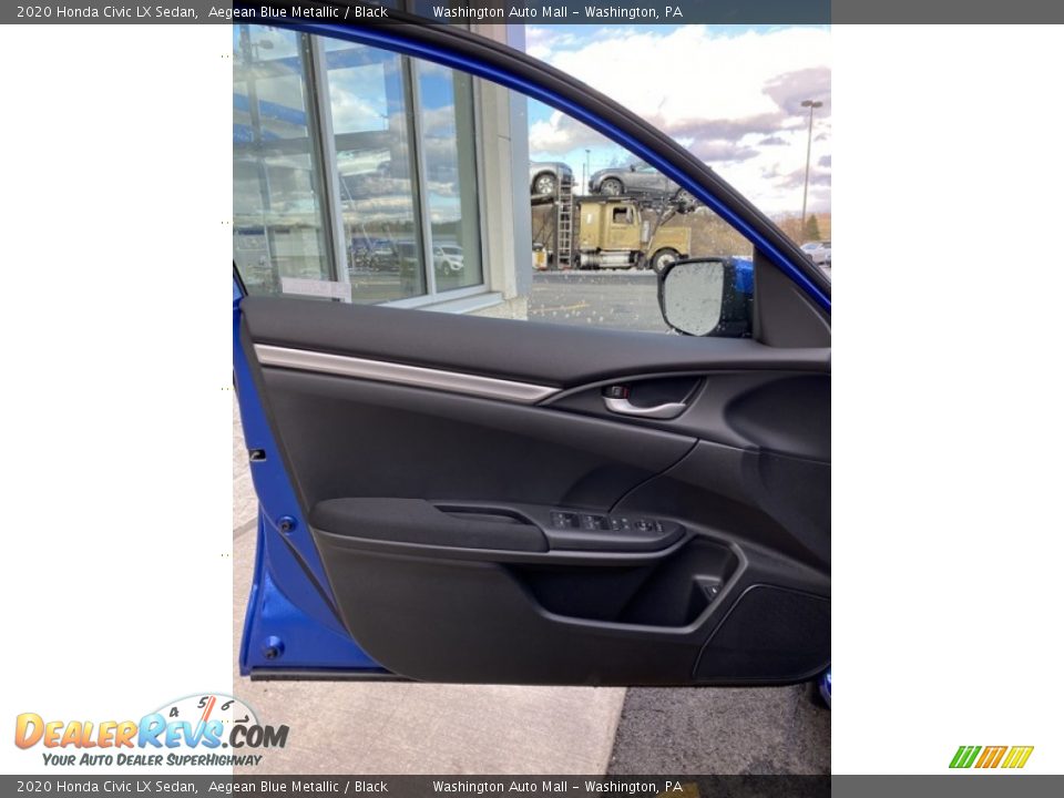 2020 Honda Civic LX Sedan Aegean Blue Metallic / Black Photo #10