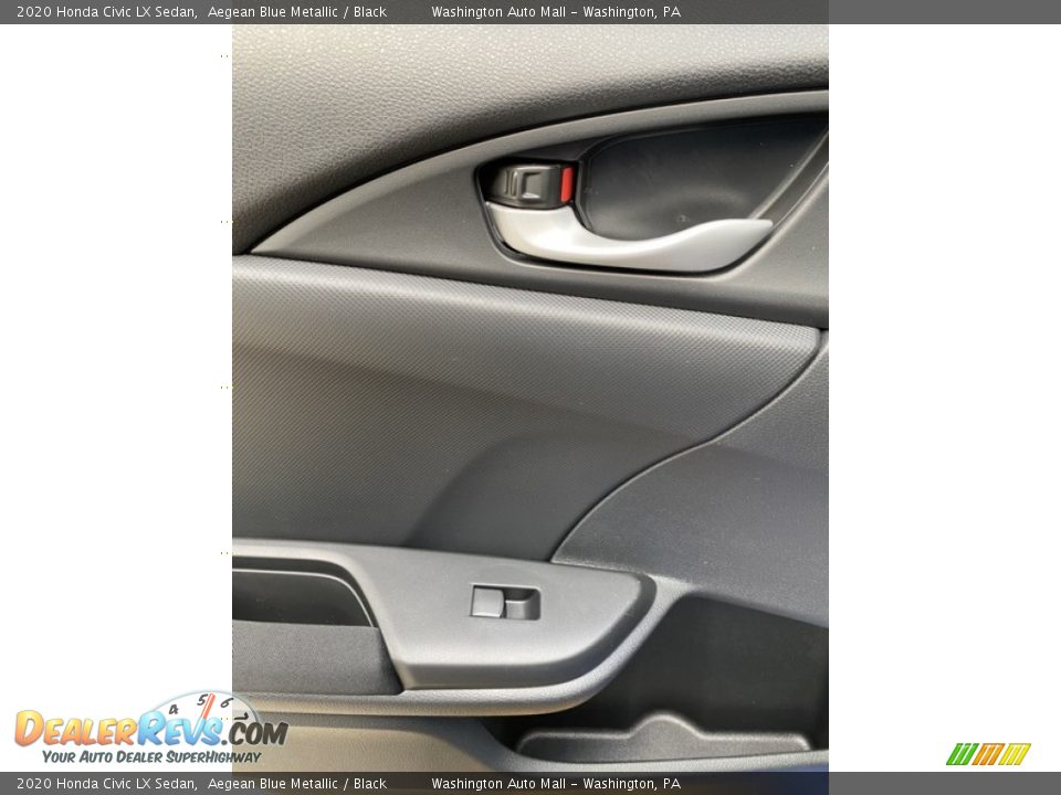 2020 Honda Civic LX Sedan Aegean Blue Metallic / Black Photo #17