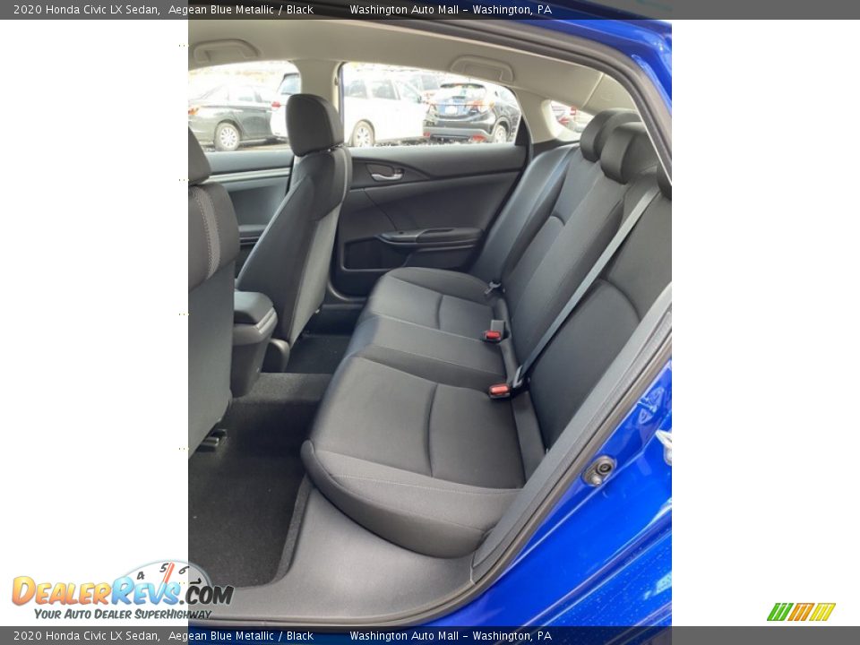 2020 Honda Civic LX Sedan Aegean Blue Metallic / Black Photo #19