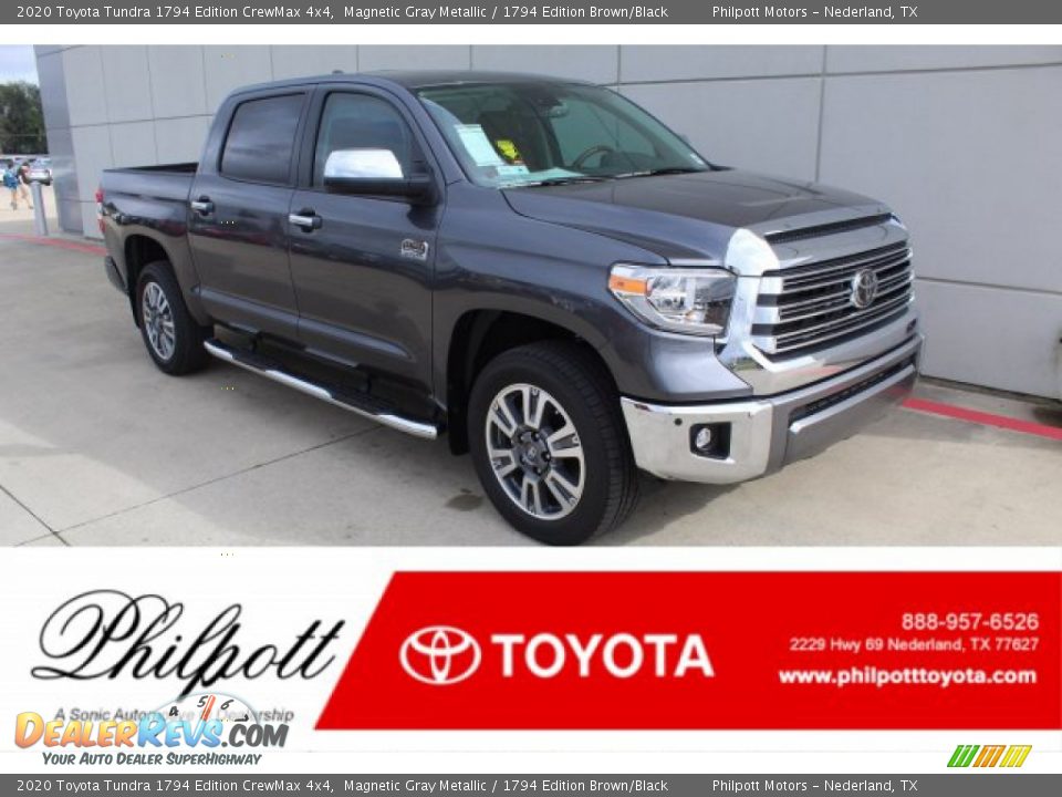 2020 Toyota Tundra 1794 Edition CrewMax 4x4 Magnetic Gray Metallic / 1794 Edition Brown/Black Photo #1