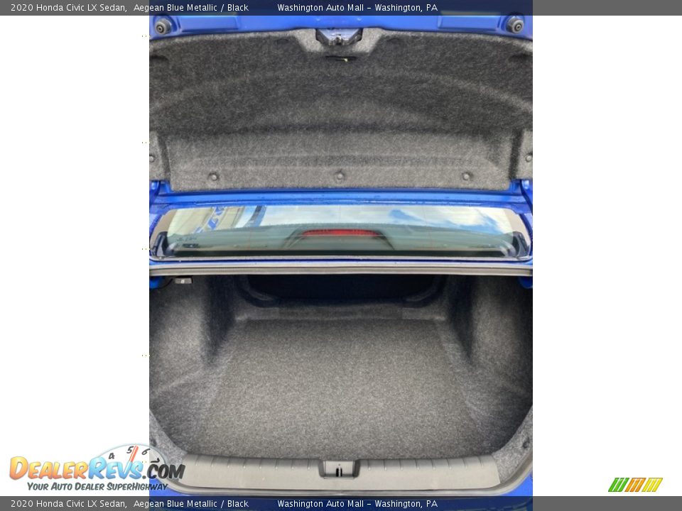 2020 Honda Civic LX Sedan Aegean Blue Metallic / Black Photo #21