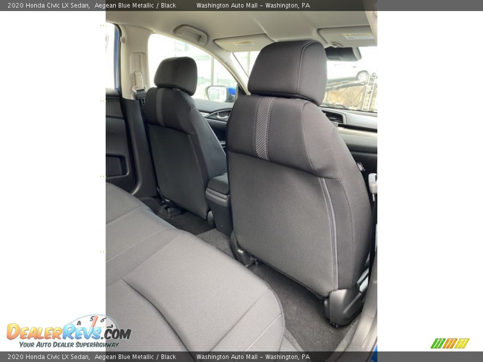 2020 Honda Civic LX Sedan Aegean Blue Metallic / Black Photo #22