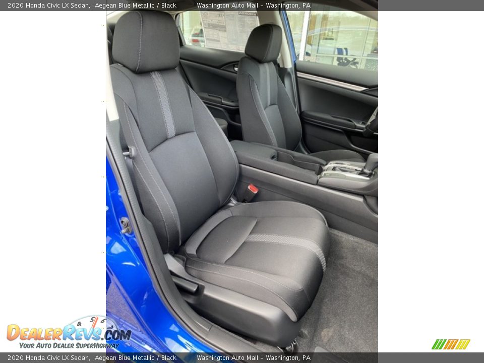 2020 Honda Civic LX Sedan Aegean Blue Metallic / Black Photo #23