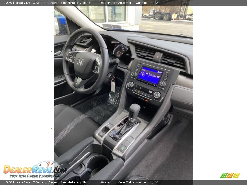 2020 Honda Civic LX Sedan Aegean Blue Metallic / Black Photo #24
