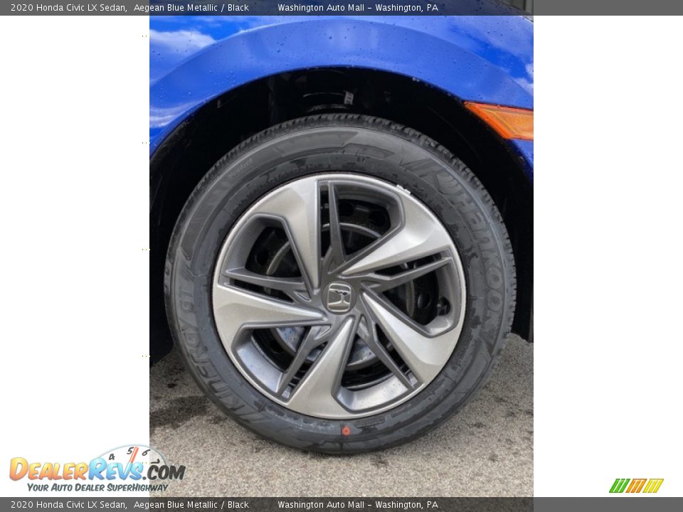 2020 Honda Civic LX Sedan Aegean Blue Metallic / Black Photo #25