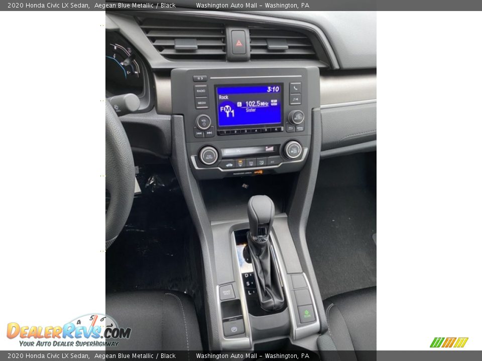 2020 Honda Civic LX Sedan Aegean Blue Metallic / Black Photo #27