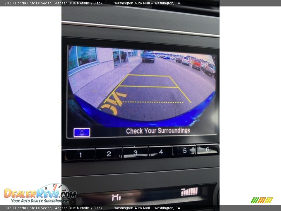 2020 Honda Civic LX Sedan Aegean Blue Metallic / Black Photo #28