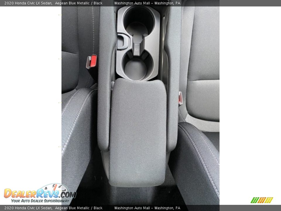 2020 Honda Civic LX Sedan Aegean Blue Metallic / Black Photo #30