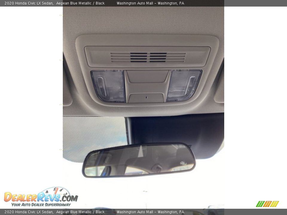 2020 Honda Civic LX Sedan Aegean Blue Metallic / Black Photo #32