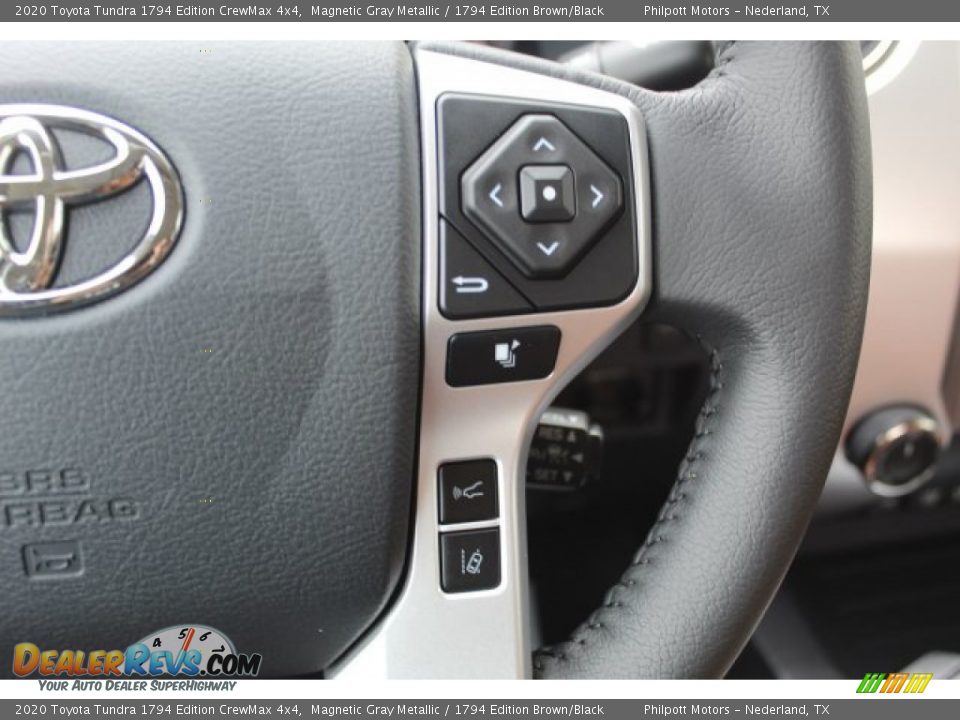 2020 Toyota Tundra 1794 Edition CrewMax 4x4 Magnetic Gray Metallic / 1794 Edition Brown/Black Photo #15