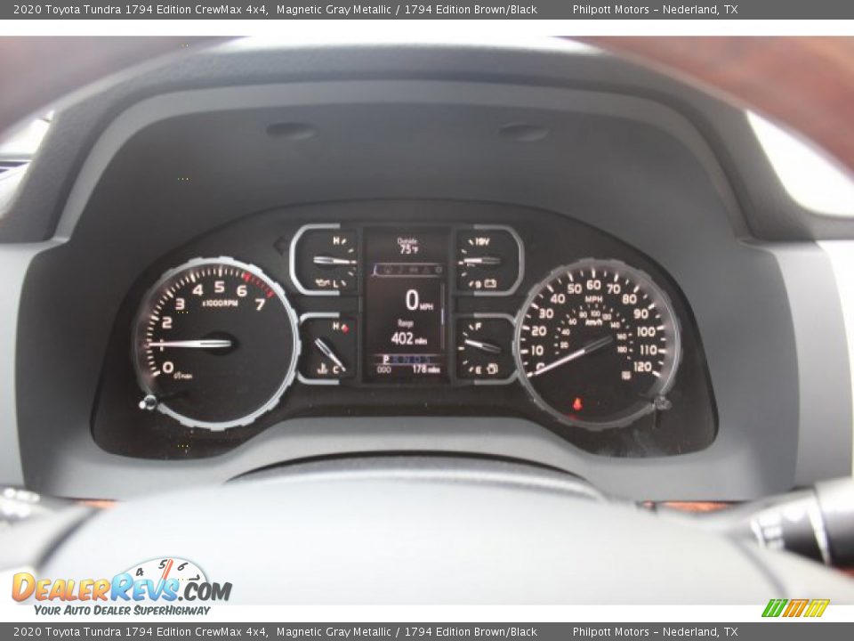 2020 Toyota Tundra 1794 Edition CrewMax 4x4 Magnetic Gray Metallic / 1794 Edition Brown/Black Photo #16
