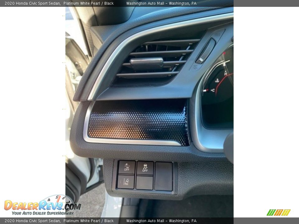 2020 Honda Civic Sport Sedan Platinum White Pearl / Black Photo #12