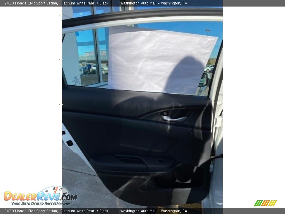 2020 Honda Civic Sport Sedan Platinum White Pearl / Black Photo #16