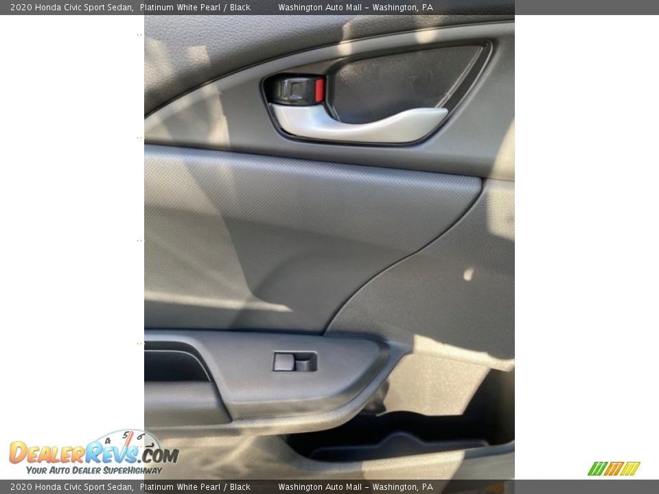 2020 Honda Civic Sport Sedan Platinum White Pearl / Black Photo #17