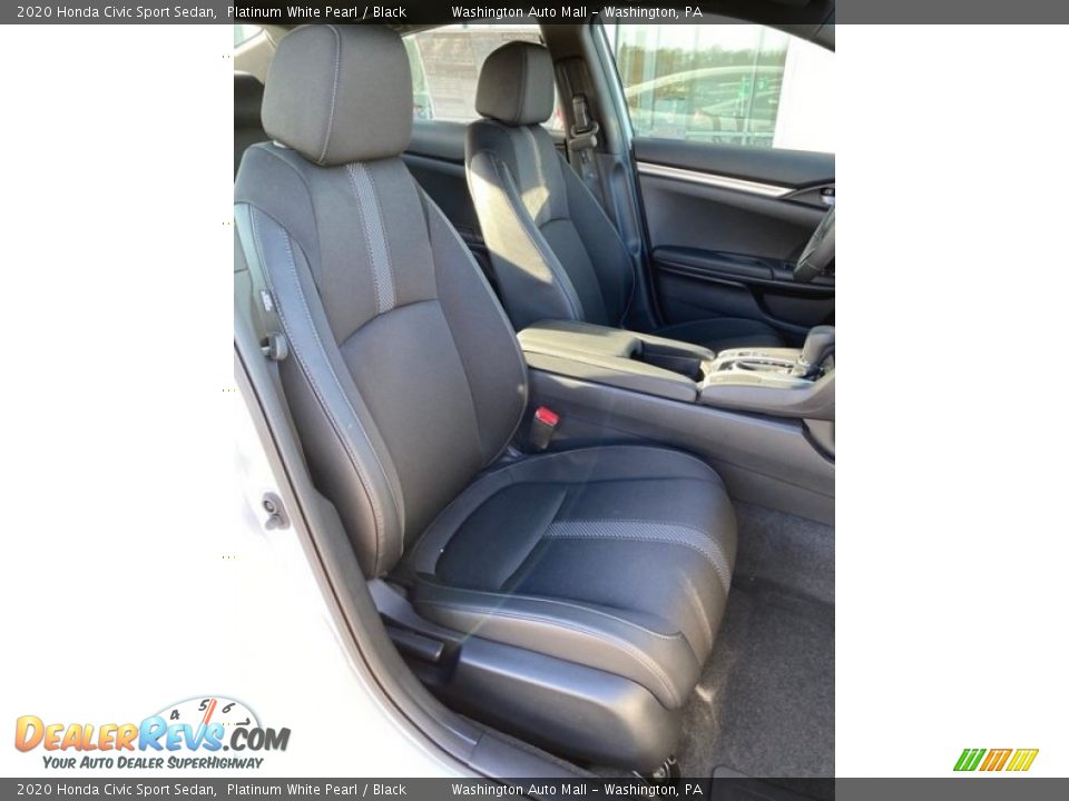 2020 Honda Civic Sport Sedan Platinum White Pearl / Black Photo #24