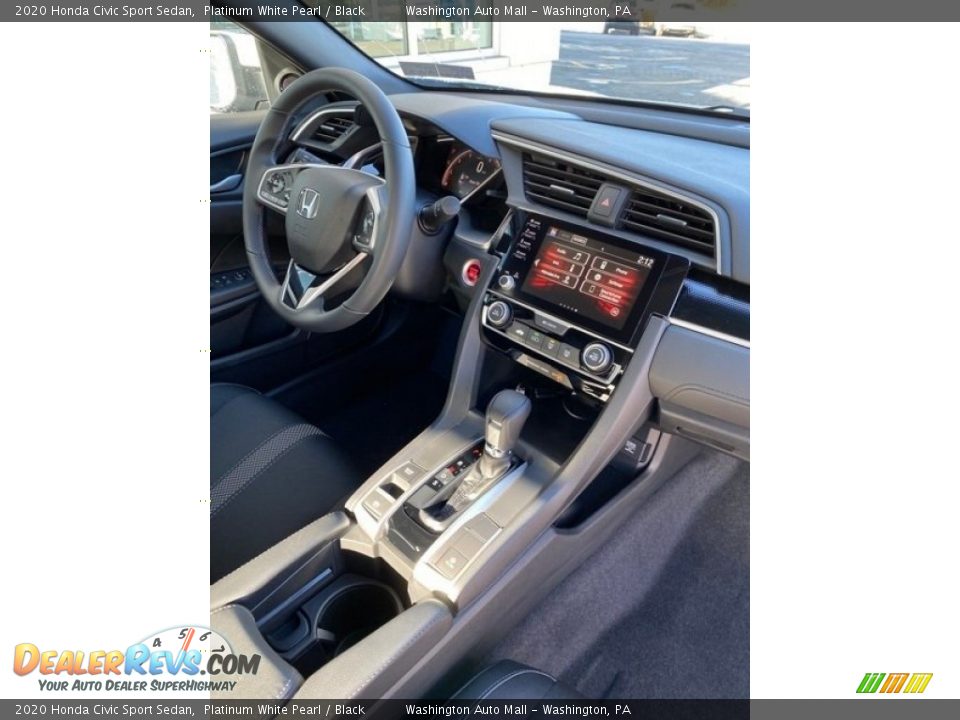 2020 Honda Civic Sport Sedan Platinum White Pearl / Black Photo #25