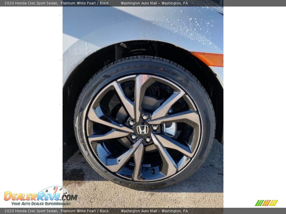 2020 Honda Civic Sport Sedan Platinum White Pearl / Black Photo #26