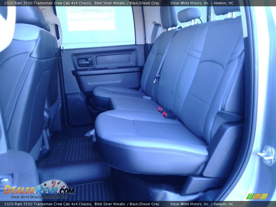 Rear Seat of 2020 Ram 3500 Tradesman Crew Cab 4x4 Chassis Photo #12