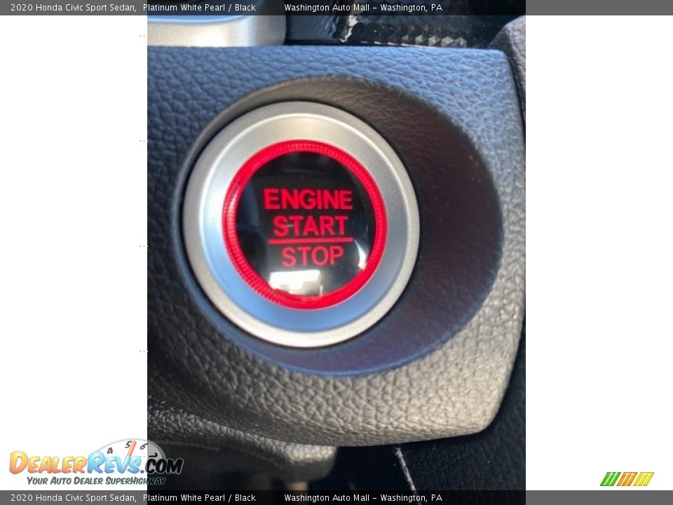 2020 Honda Civic Sport Sedan Platinum White Pearl / Black Photo #32