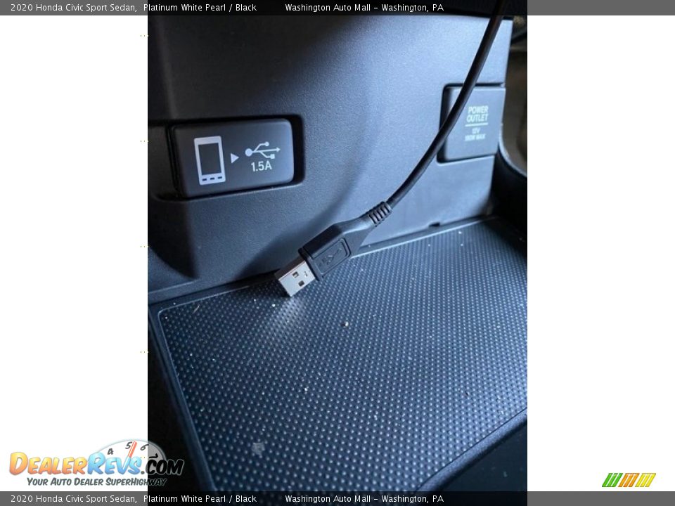 2020 Honda Civic Sport Sedan Platinum White Pearl / Black Photo #33