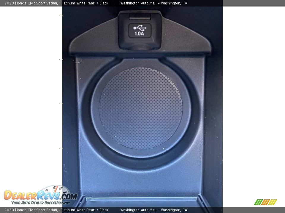 2020 Honda Civic Sport Sedan Platinum White Pearl / Black Photo #34