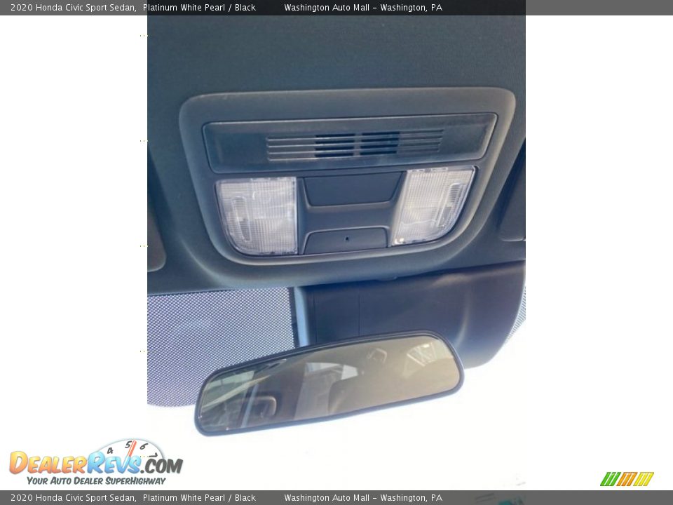 2020 Honda Civic Sport Sedan Platinum White Pearl / Black Photo #35