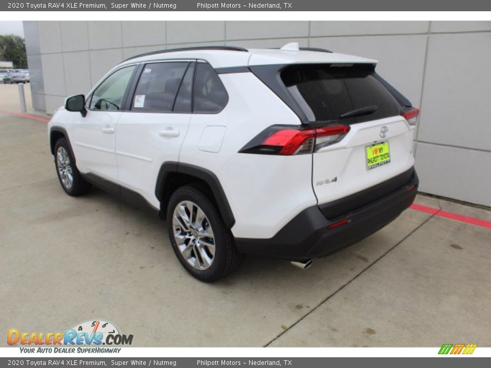 2020 Toyota RAV4 XLE Premium Super White / Nutmeg Photo #6