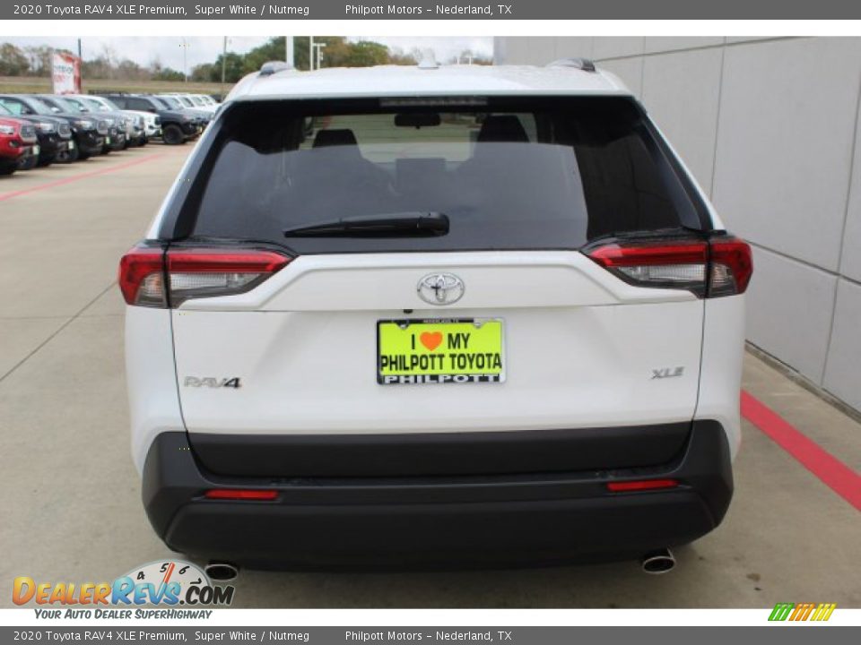2020 Toyota RAV4 XLE Premium Super White / Nutmeg Photo #7