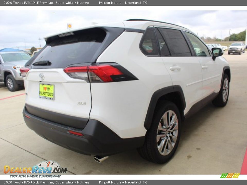 2020 Toyota RAV4 XLE Premium Super White / Nutmeg Photo #8