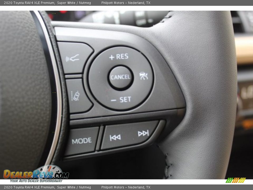 2020 Toyota RAV4 XLE Premium Super White / Nutmeg Photo #13