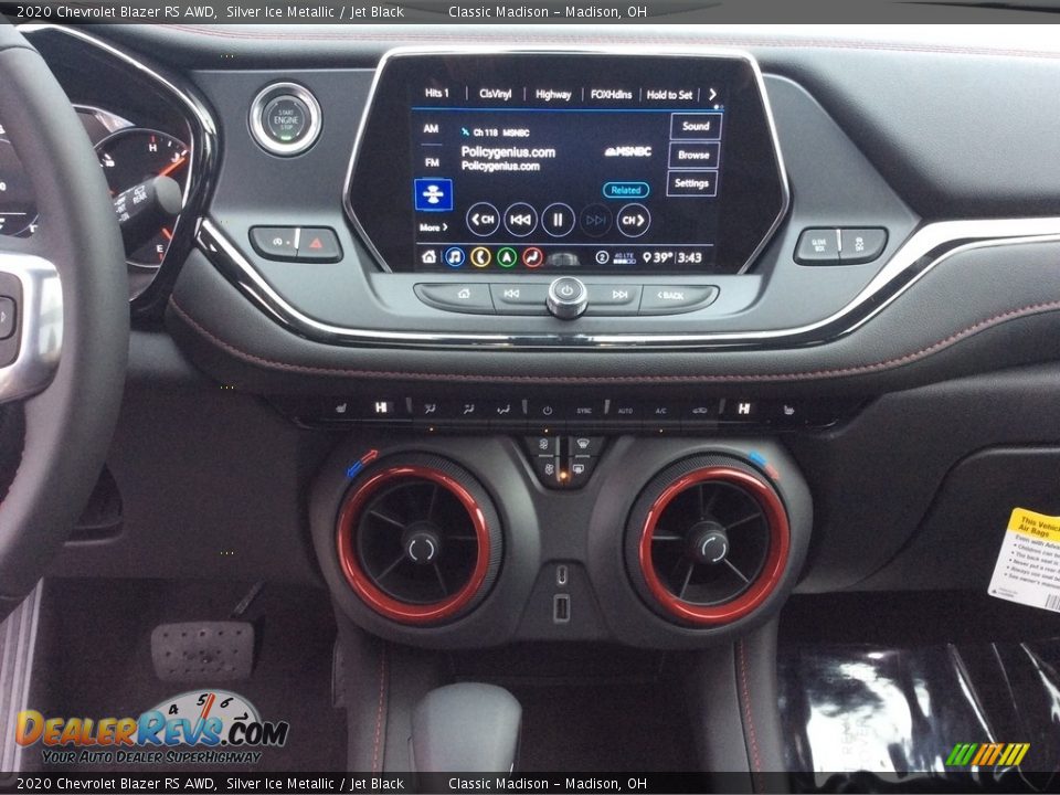 Controls of 2020 Chevrolet Blazer RS AWD Photo #13
