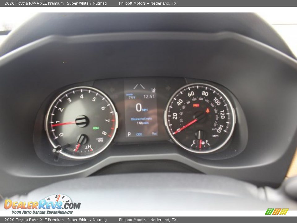 2020 Toyota RAV4 XLE Premium Super White / Nutmeg Photo #14