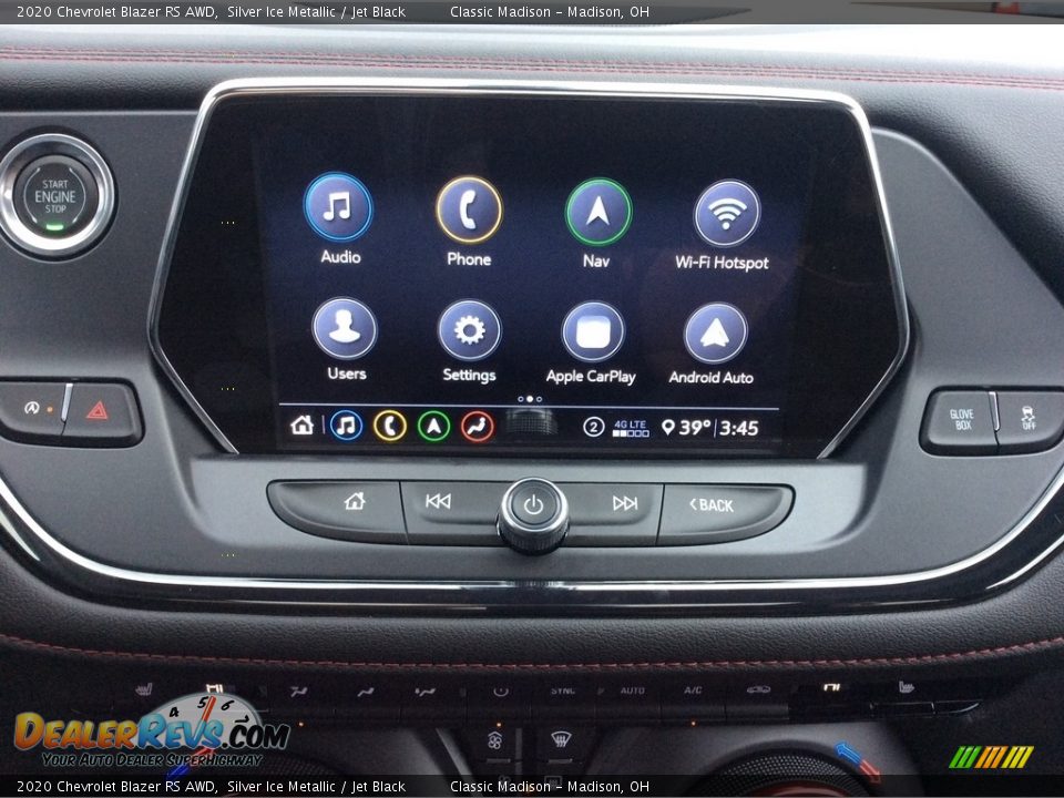 2020 Chevrolet Blazer RS AWD Silver Ice Metallic / Jet Black Photo #14