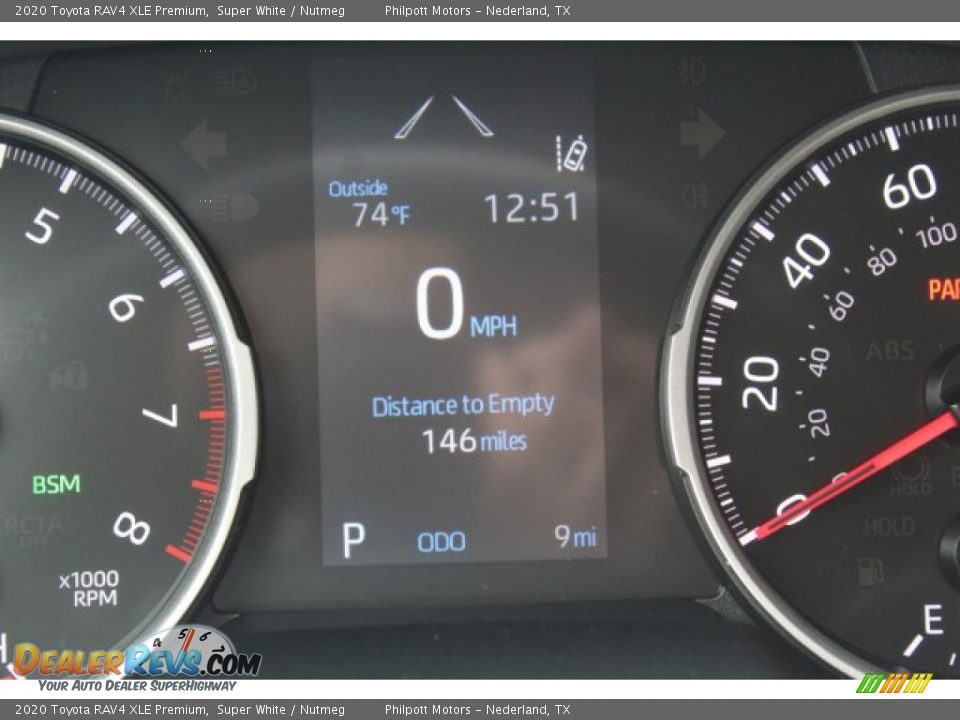 2020 Toyota RAV4 XLE Premium Super White / Nutmeg Photo #15