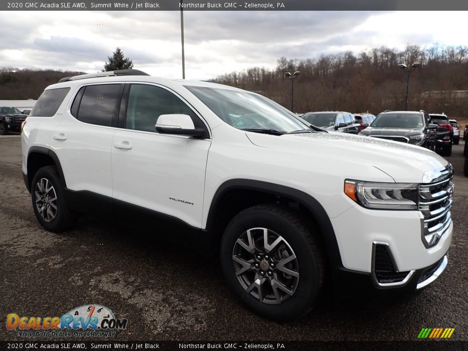 2020 GMC Acadia SLE AWD Summit White / Jet Black Photo #3