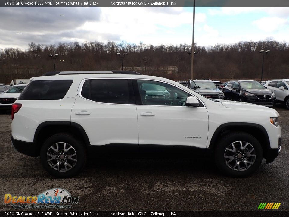 2020 GMC Acadia SLE AWD Summit White / Jet Black Photo #4