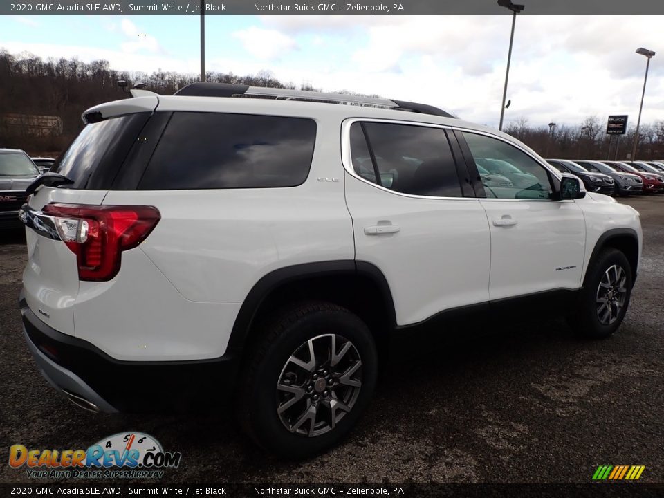 2020 GMC Acadia SLE AWD Summit White / Jet Black Photo #5