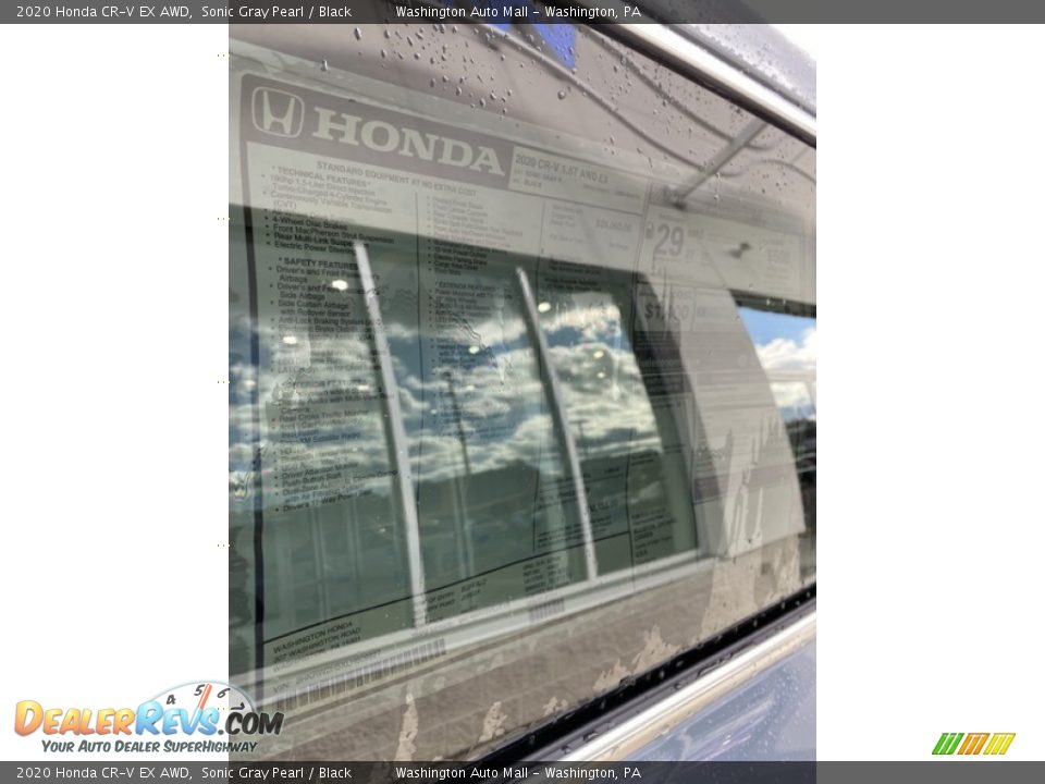 2020 Honda CR-V EX AWD Sonic Gray Pearl / Black Photo #15