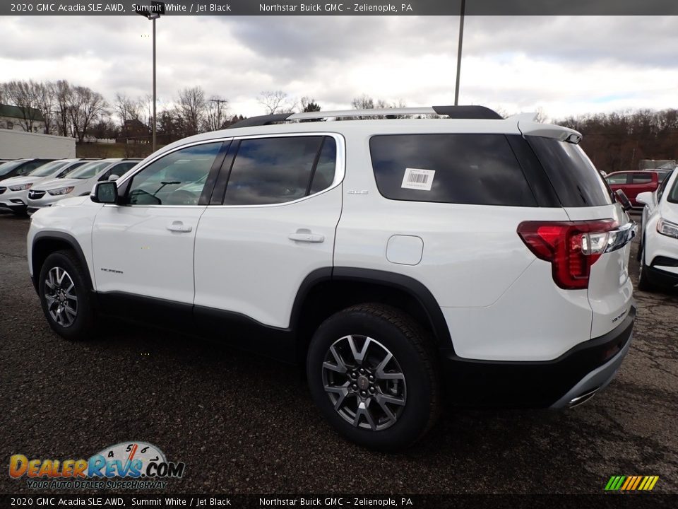 2020 GMC Acadia SLE AWD Summit White / Jet Black Photo #8