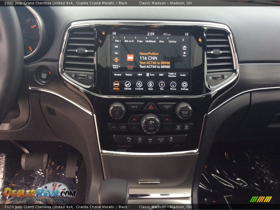 2020 Jeep Grand Cherokee Limited 4x4 Granite Crystal Metallic / Black Photo #14