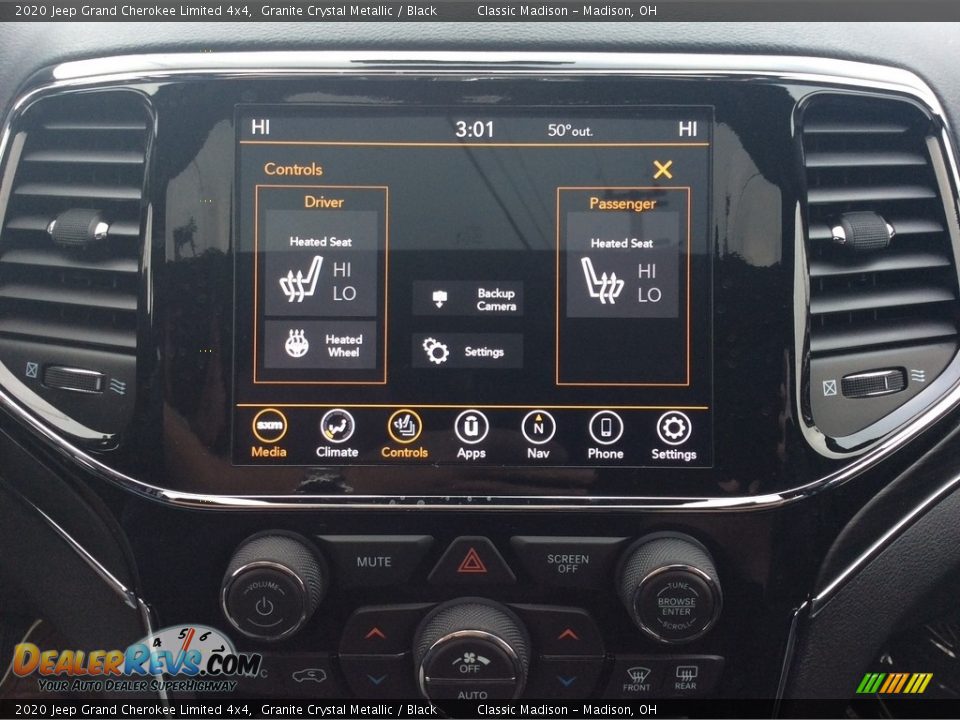 2020 Jeep Grand Cherokee Limited 4x4 Granite Crystal Metallic / Black Photo #15