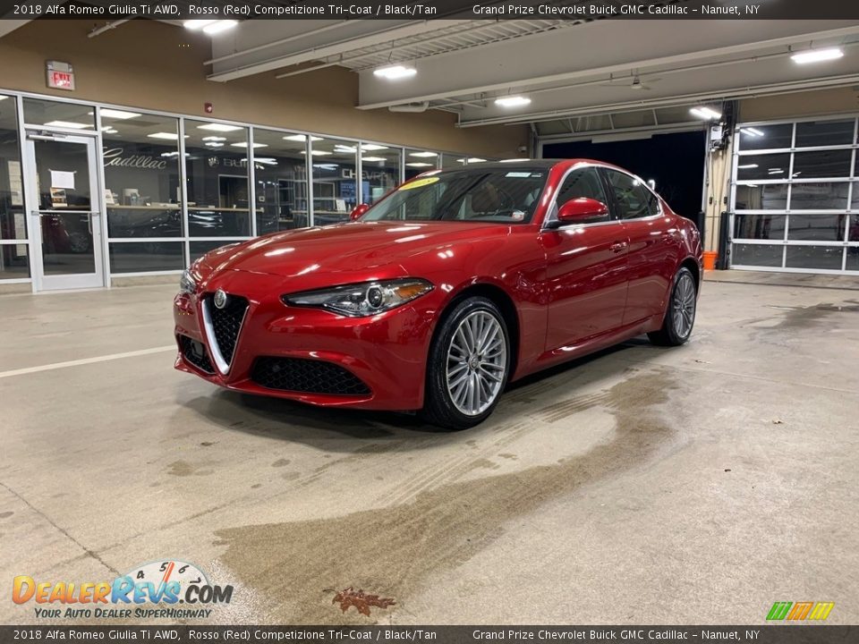Front 3/4 View of 2018 Alfa Romeo Giulia Ti AWD Photo #2