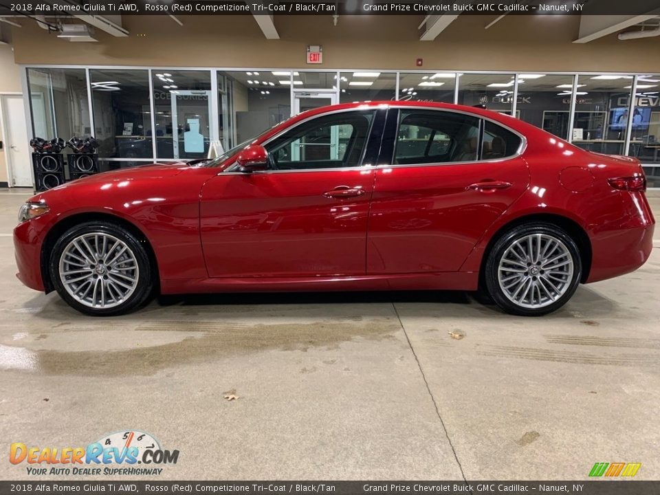 Rosso (Red) Competizione Tri-Coat 2018 Alfa Romeo Giulia Ti AWD Photo #6